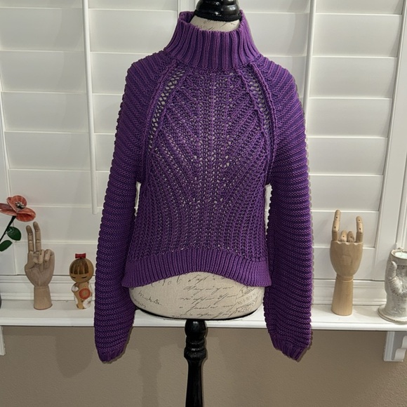 Free People Sweetheart Sweater Glowing Orchid - Picture 1 of 16